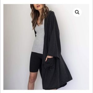 Lunya cozy cotton silk cardigan. Never worn. Grey